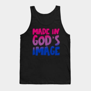 "Made in God's image" - Christians for Justice (bisexual pride flag) Tank Top